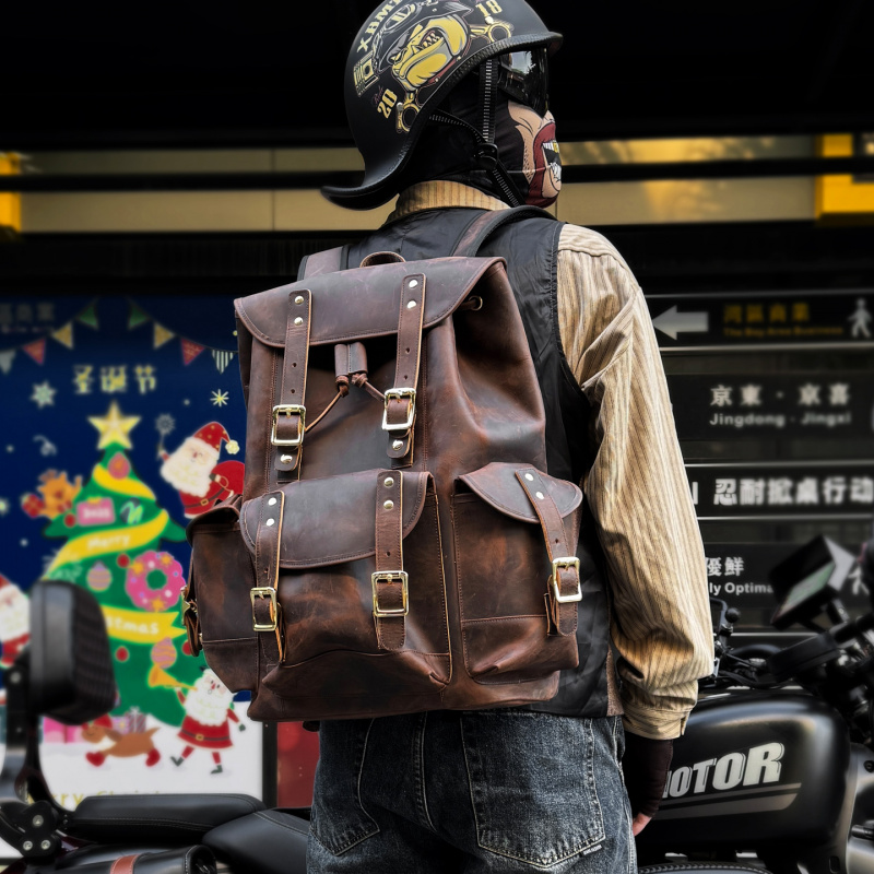 New Arrivals Leather Backpack  - Leather Backpack Vintage บทวิจารณ์และราคา