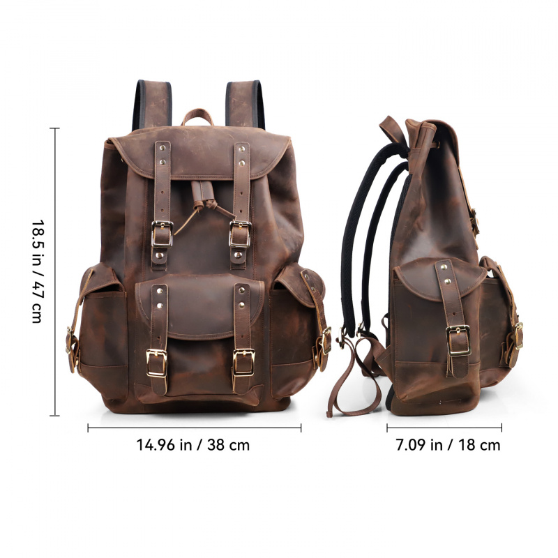 New Arrivals Leather Backpack  - Leather Backpack Vintage บทวิจารณ์และราคา
