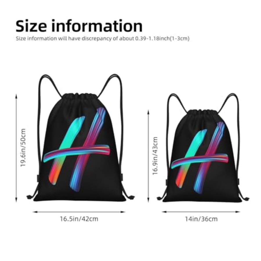 Drawstring Bags Initial Drawst - Drawstring Gym Bag บทวิจารณ์และราคา