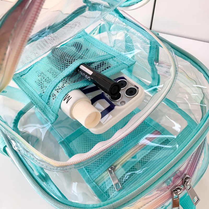 PVC Transparent Zipper Large C - Fashion Backpack Women บทวิจารณ์และราคา