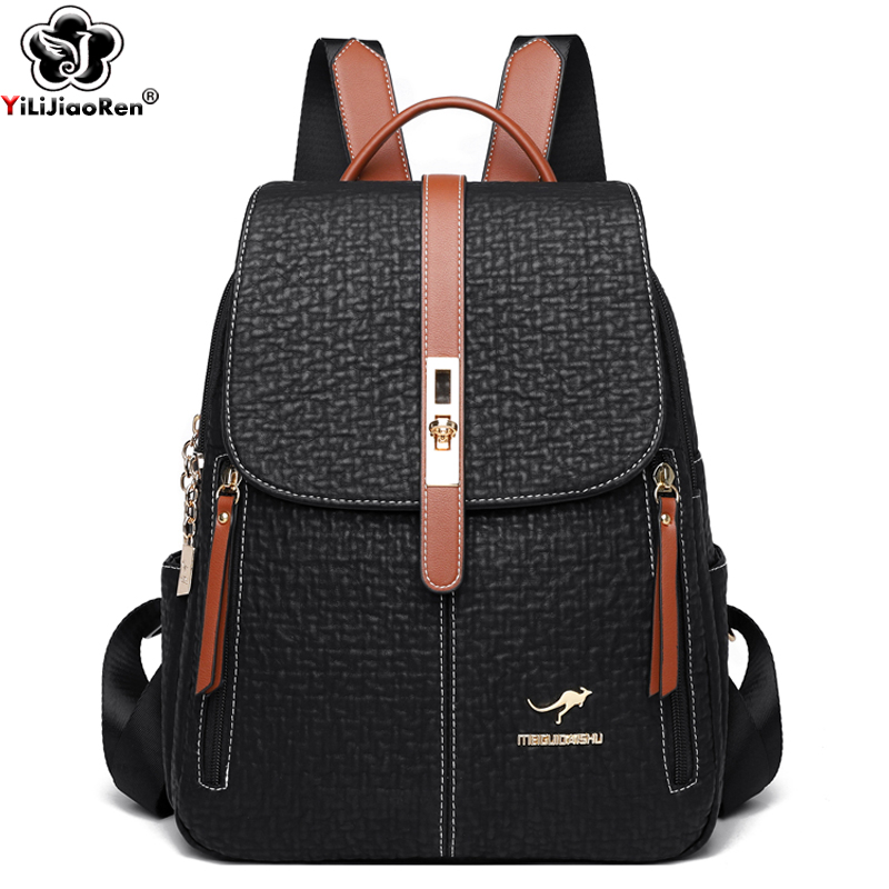Fashion Backpacks Female High  - Travel Backpack Anti Theft บทวิจารณ์และราคา