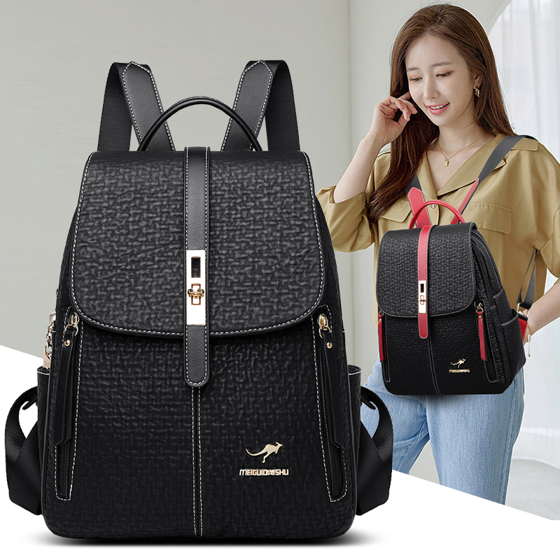 Fashion Backpacks Female High  - Travel Backpack Anti Theft บทวิจารณ์และราคา