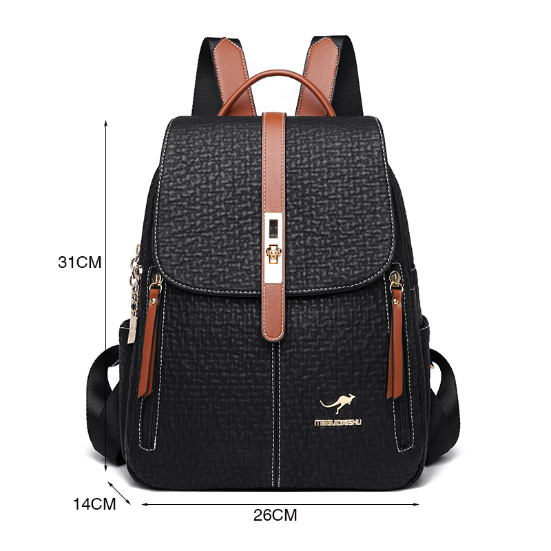 Fashion Backpacks Female High  - Travel Backpack Anti Theft บทวิจารณ์และราคา