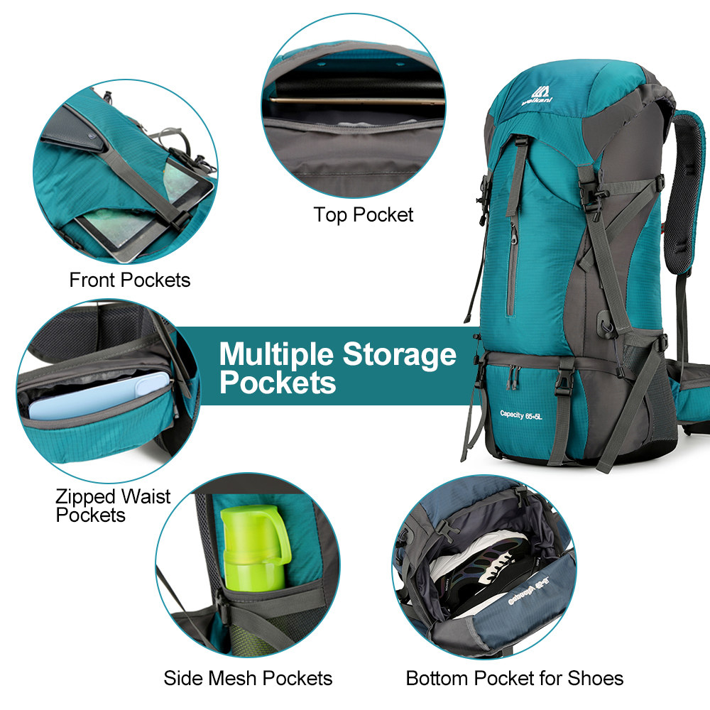 70L Travel Backpack Hiking Bac - Rain Cover Backpack บทวิจารณ์และราคา