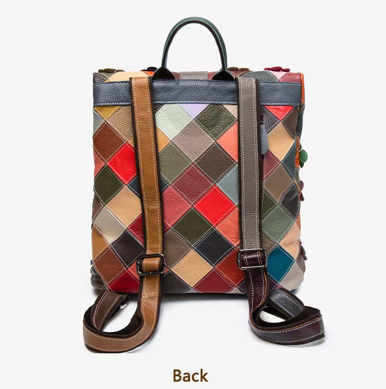 Vintage Women Genuine Leather  - Fashion Backpack Women บทวิจารณ์และราคา