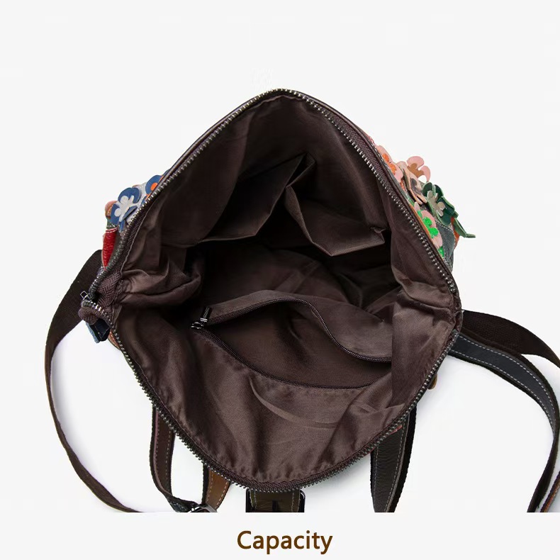 Vintage Women Genuine Leather  - Fashion Backpack Women บทวิจารณ์และราคา