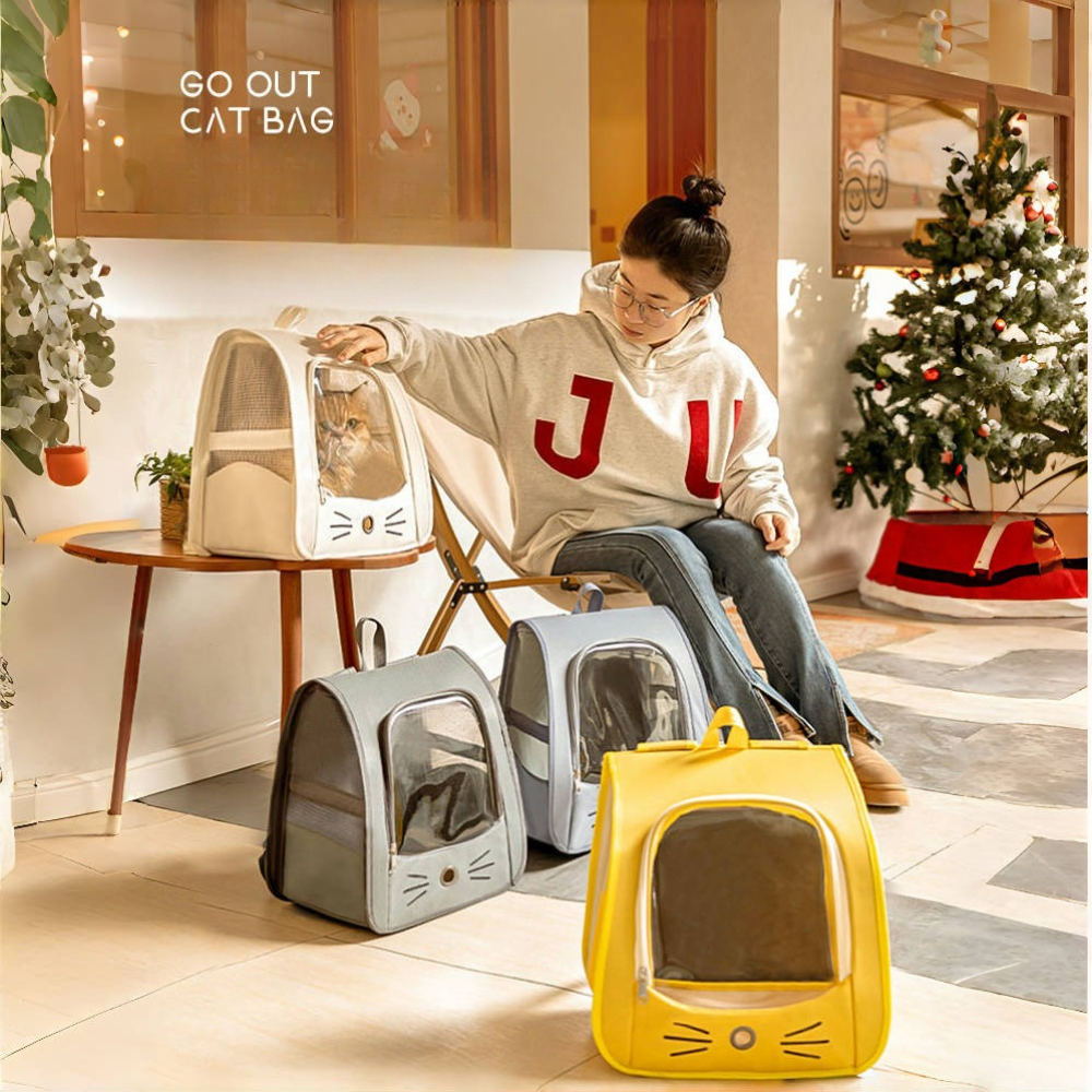 1Pc 35×25×35cm Cat Pet Carrier - Foldable Backpack Small บทวิจารณ์และราคา