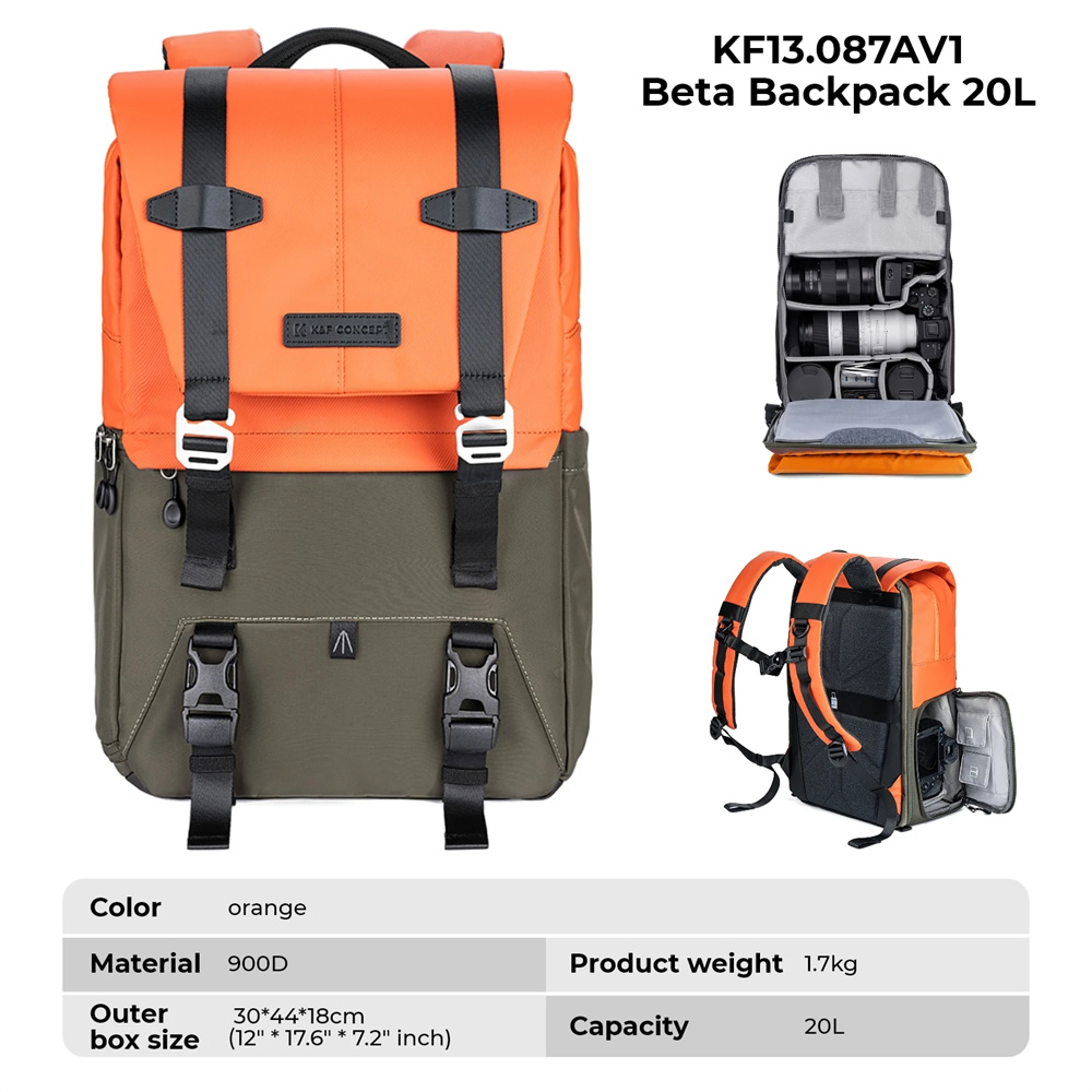 K&F CONCEPT Camera Backpack Tr - Laptop Backpack 15.6 บทวิจารณ์และราคา
