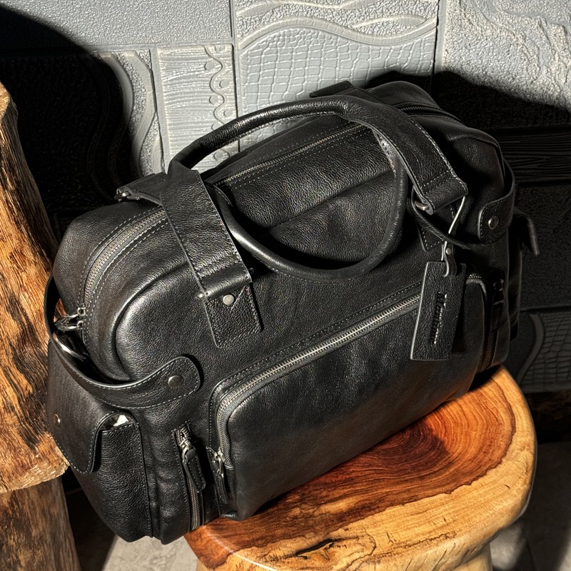 Vintage vegetable tanned leath - Canvas Backpack Casual บทวิจารณ์และราคา