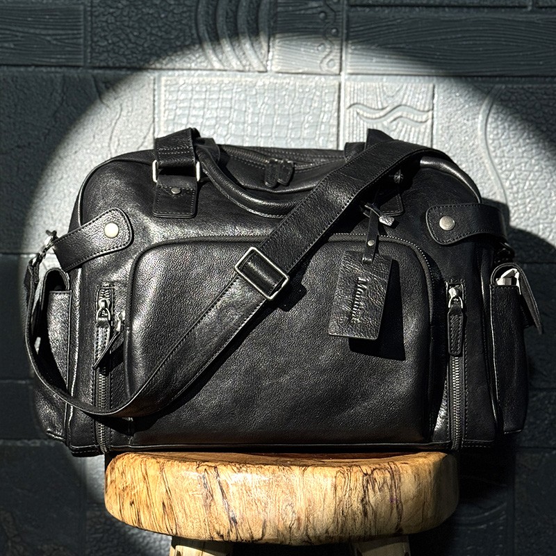 Vintage vegetable tanned leath - Canvas Backpack Casual บทวิจารณ์และราคา