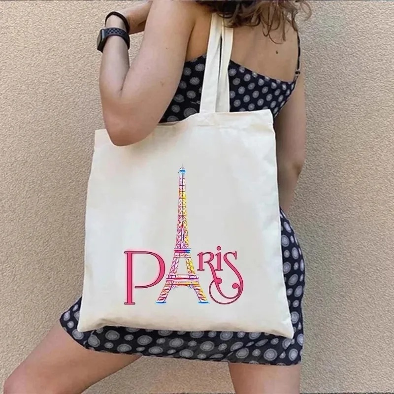 London UK Paris Printing Ladie - Canvas Backpack Casual บทวิจารณ์และราคา