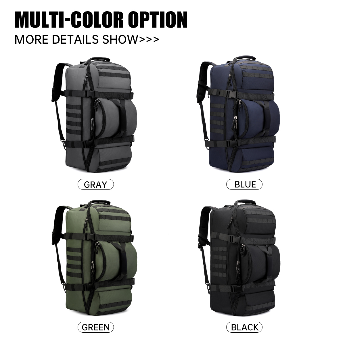 Outdoor Mountaineering Bag 90L - Hiking Backpack Waterproof บทวิจารณ์และราคา