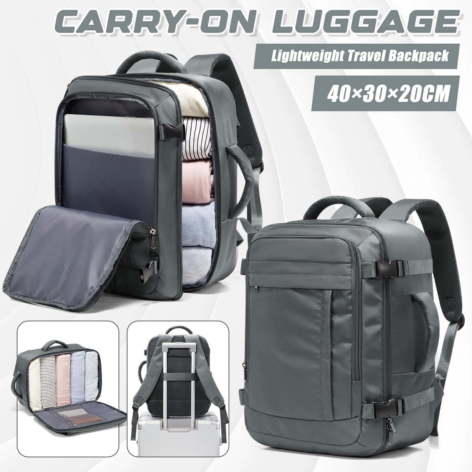 Ryanair Cabin Bags 40x30x20 Un - Canvas Backpack Casual บทวิจารณ์และราคา
