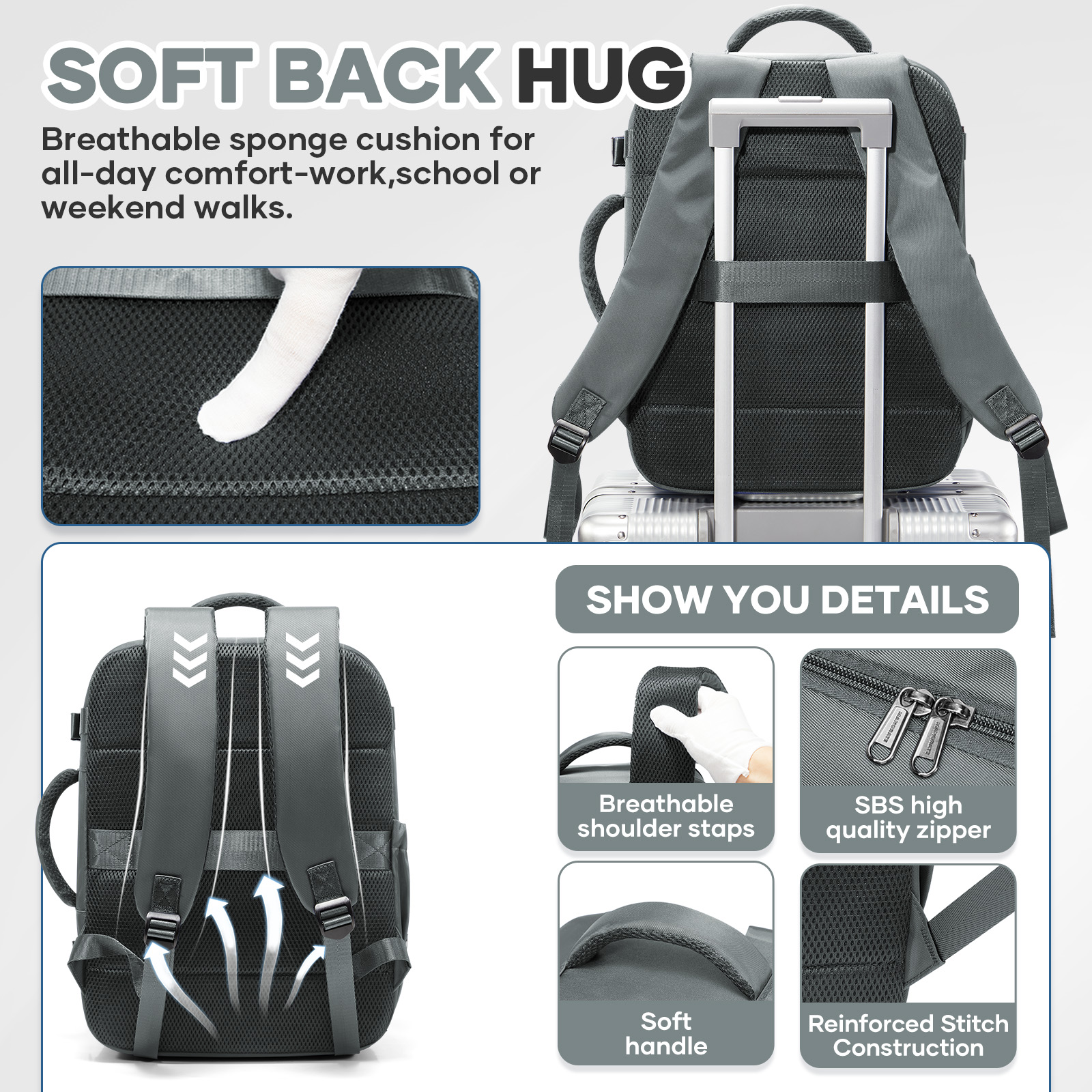 Ryanair Cabin Bags 40x30x20 Un - Canvas Backpack Casual บทวิจารณ์และราคา