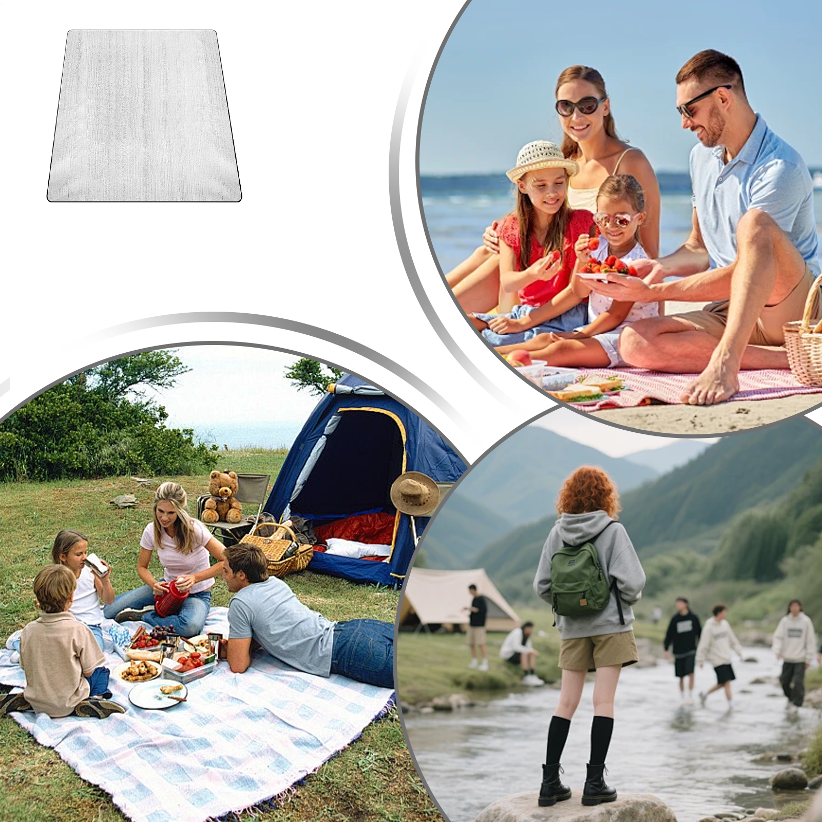 Sleeping Mat Camping 6.5x6.5ft - Hiking Backpack Waterproof บทวิจารณ์และราคา