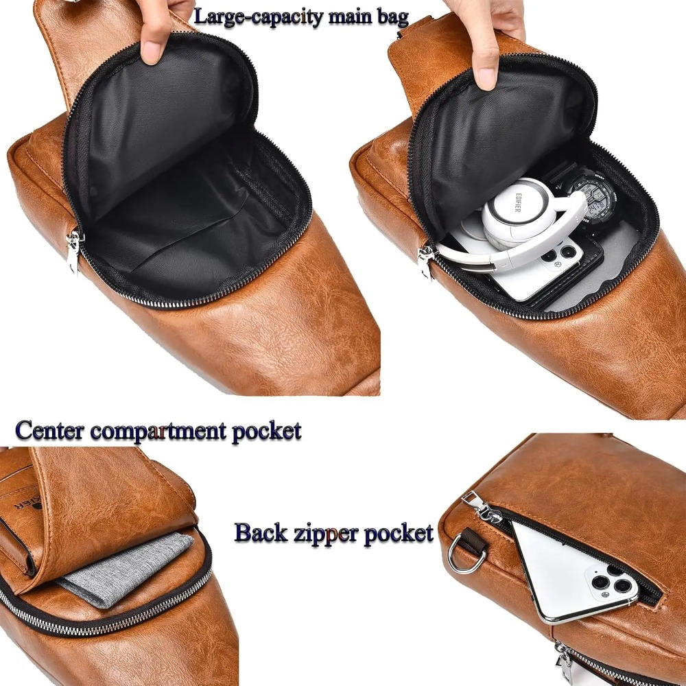 Sling Bag for Men Crossbody Ch - Sling Backpack Shoulder บทวิจารณ์และราคา