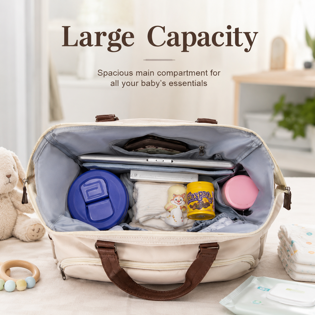 Large Capacity Diaper Bag Momm - Backpack Insert Organizer บทวิจารณ์และราคา