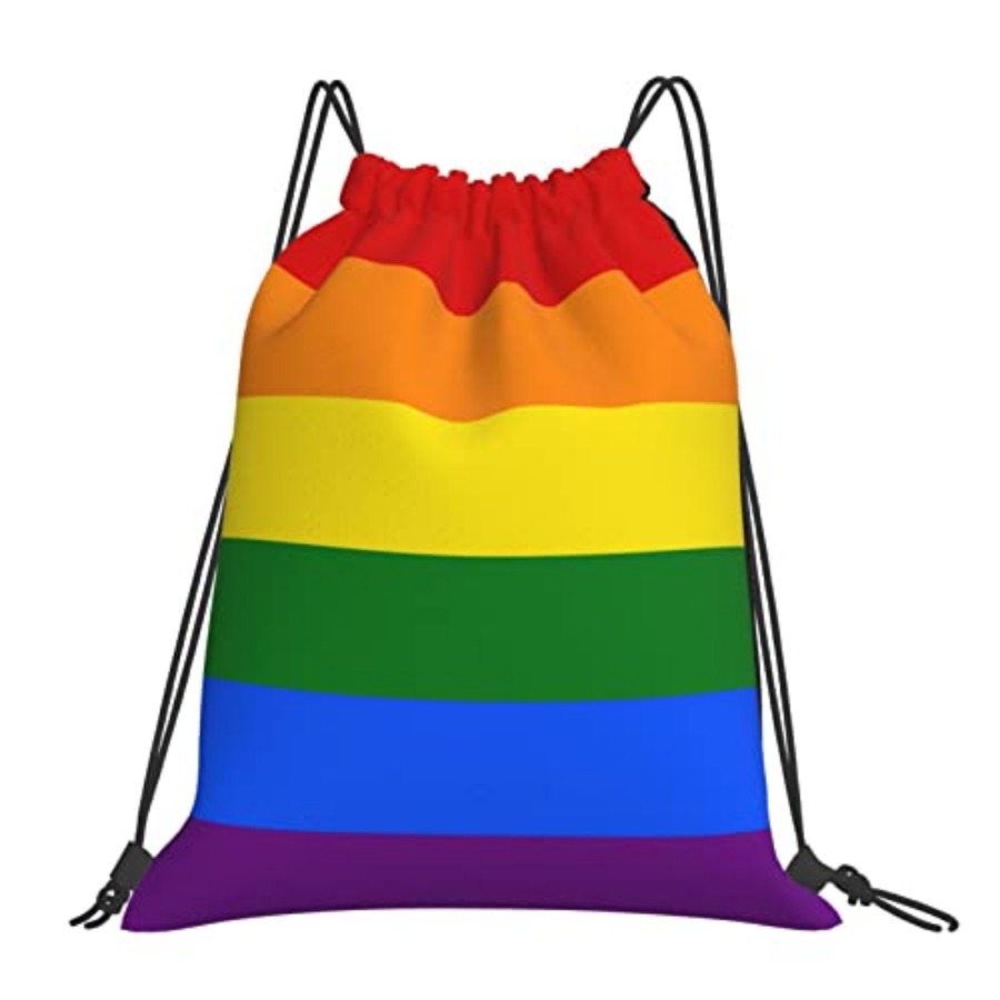 Lgbt Flag Gay Pride Rainbow Un - Drawstring Gym Bag บทวิจารณ์และราคา