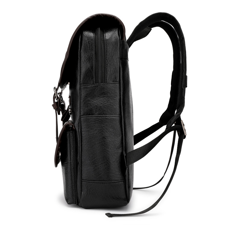 Vintage Leather Laptop Backpac - Business Backpack Brief บทวิจารณ์และราคา