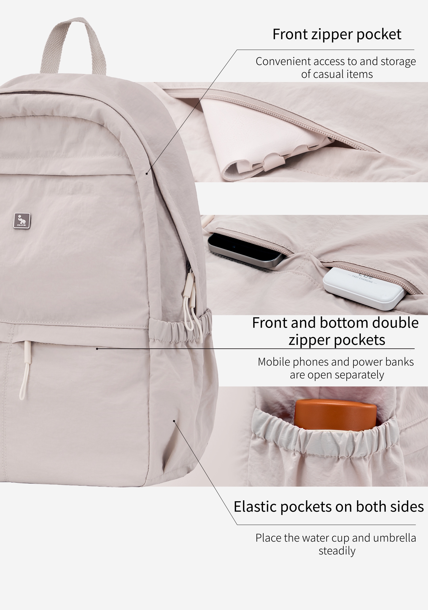 OIWAS Ultra Lightweight and St - Canvas Backpack Casual บทวิจารณ์และราคา