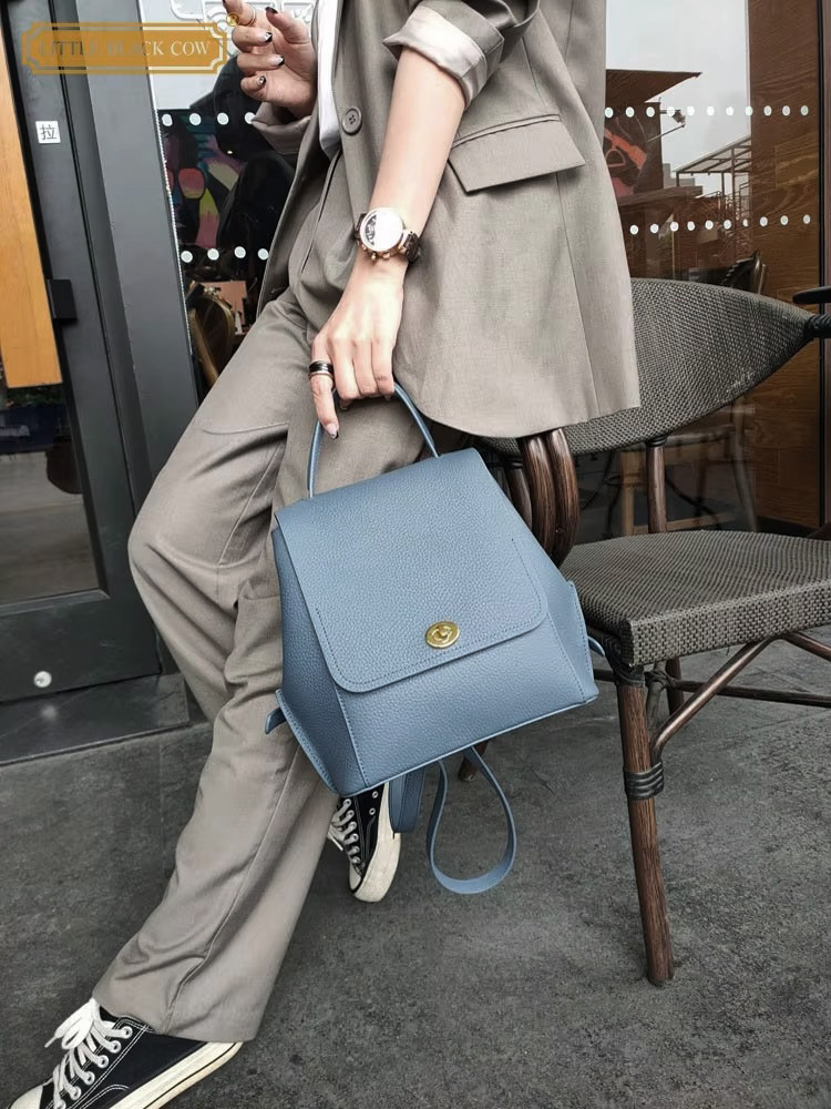 Genuine Leather Backpack Women - Leather Backpack Vintage บทวิจารณ์และราคา