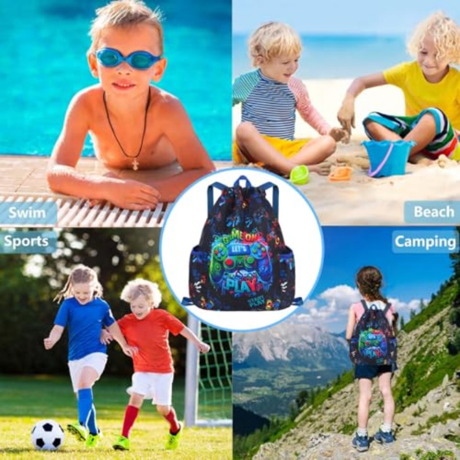 Drawstring Backpack for - Game - Drawstring Gym Bag บทวิจารณ์และราคา