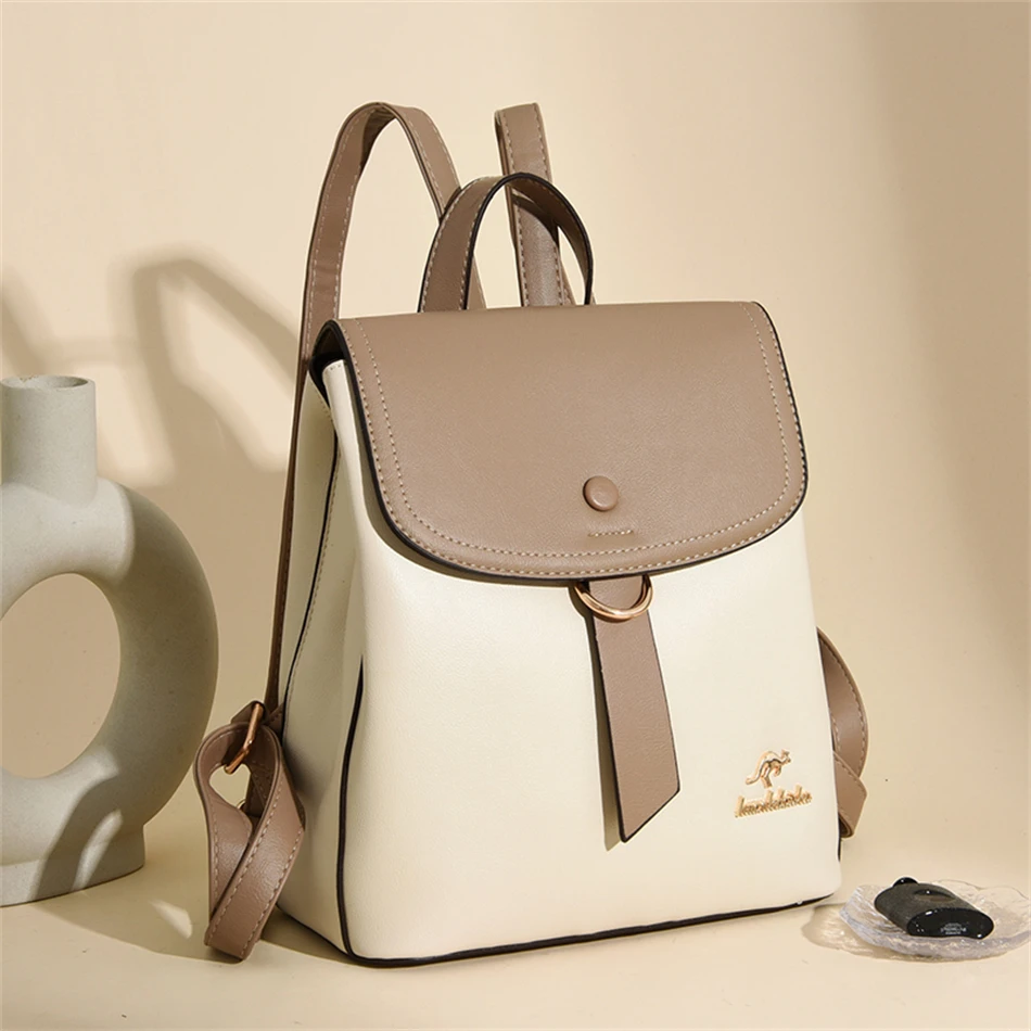 2024 High Quality Fashion Prin - Leather Backpack Vintage บทวิจารณ์และราคา