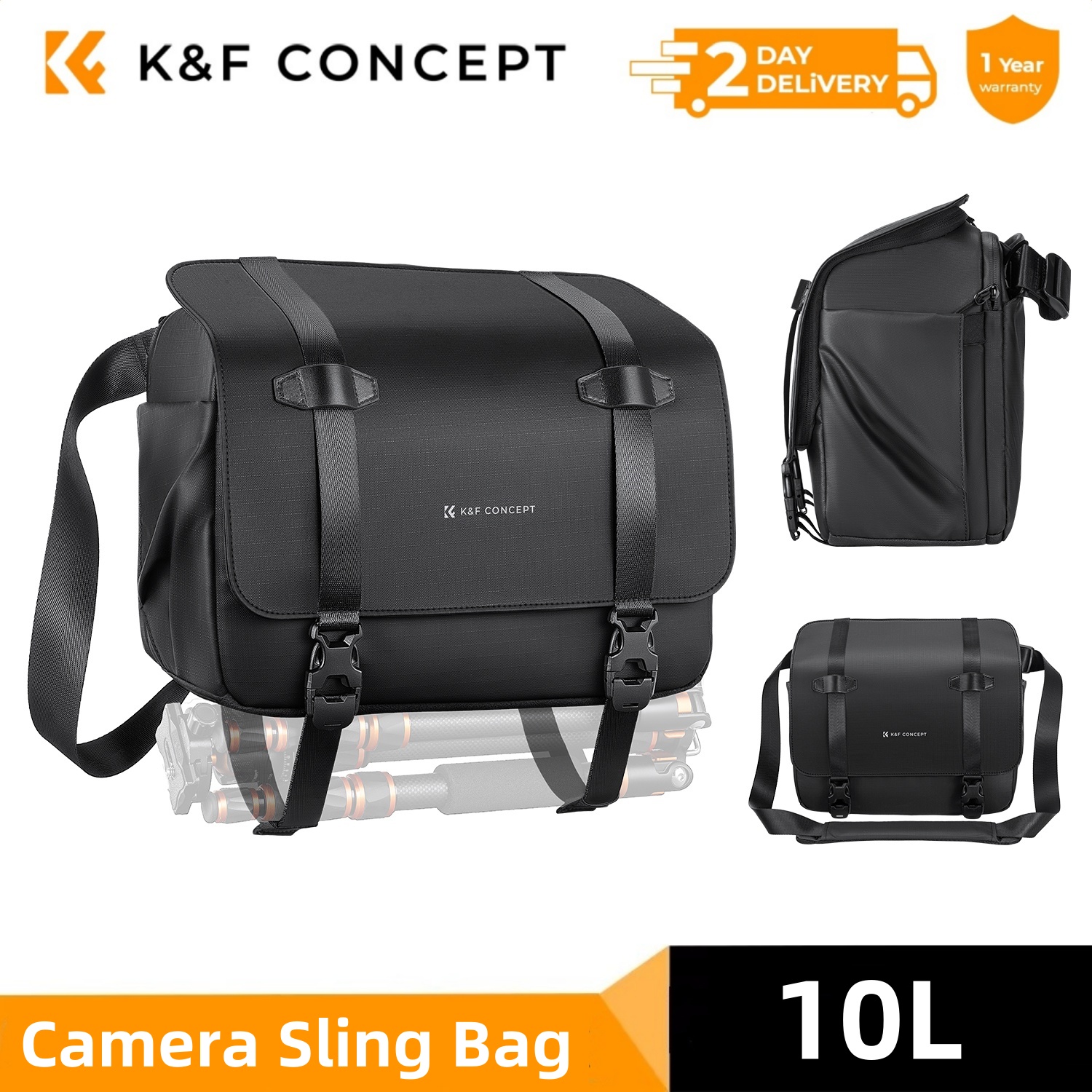 K&F CONCEPT 10L Camera Sling B - Sling Backpack Shoulder บทวิจารณ์และราคา