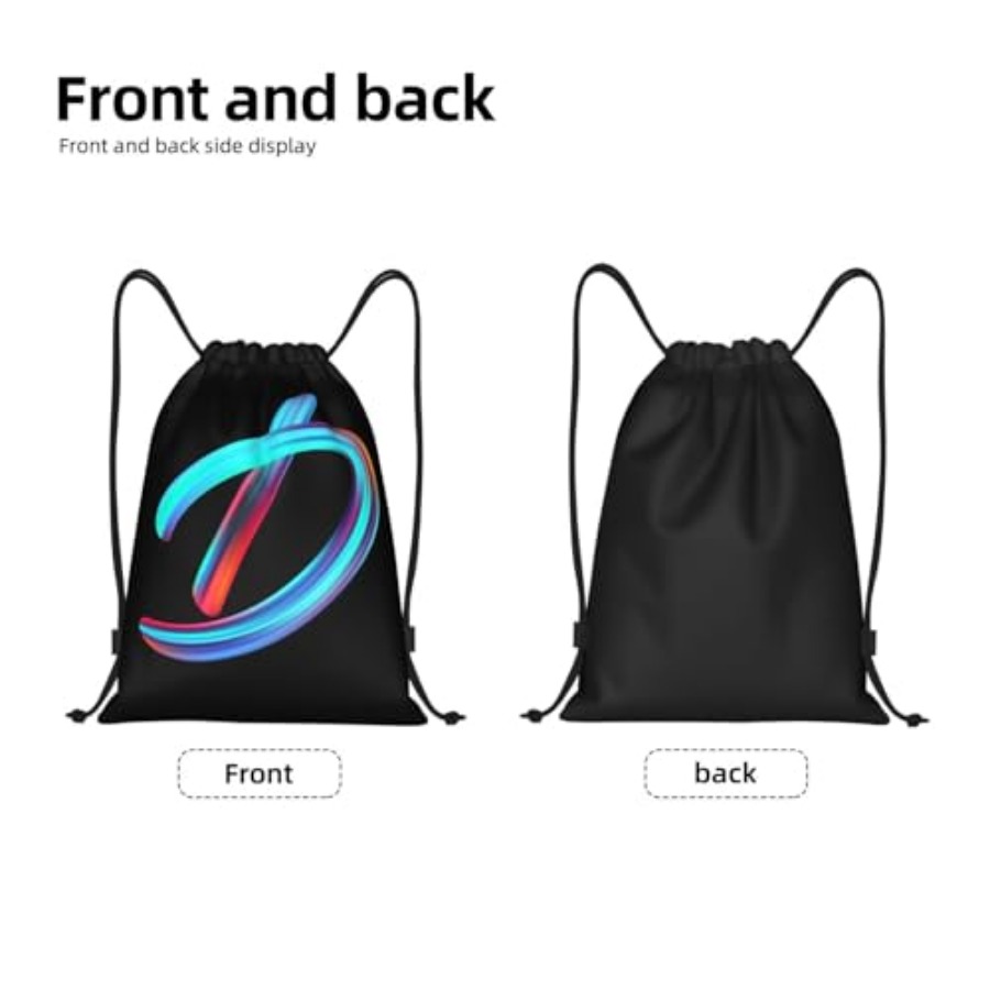 Drawstring Bags Initial Drawst - Drawstring Gym Bag บทวิจารณ์และราคา