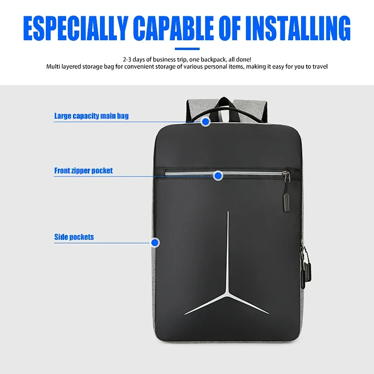 Fashion Anti Theft USB Waterpr - Travel Backpack Anti Theft บทวิจารณ์และราคา